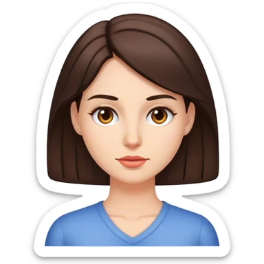 Behavioral therapist a brunette woman sticker