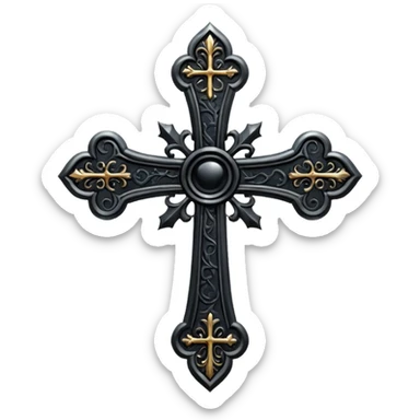 Uma cruz gótica sticker