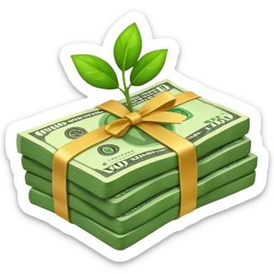 a wad of money  sticker