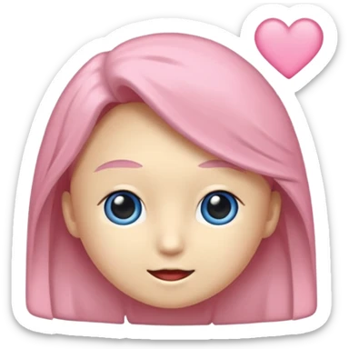 Karakter birisi düz saçlı birisi dalgalı bir stoplu saklı birisi açık saçlı boydan birisi mavi kıyafetleri birisi pembe kıyafetli boydan kız karakter sticker