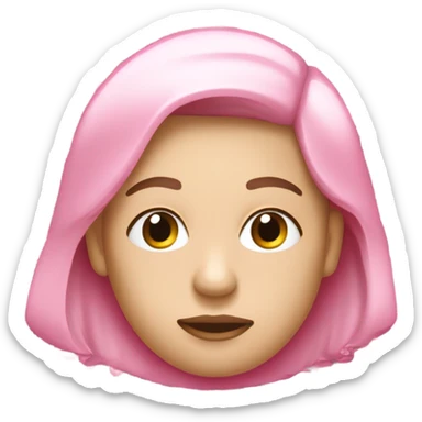 Insumos de pestañas rosados sticker