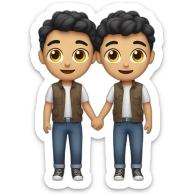 two gay boys in love sticker