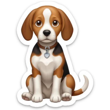 disabled beagle sticker