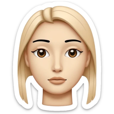 Minimal line art, beige background, abstract face, thin black lines, elegant and modern

3. sticker