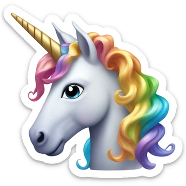 Unicorn wearing Gucci sticker