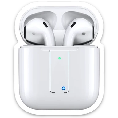 An iPhone and AirPods sticker