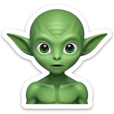 happle alien in star war sticker
