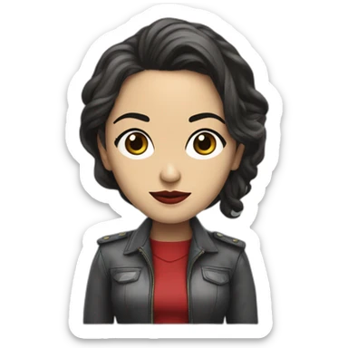 Raquel murillo aka lisboa the women carachters in casa de papel sticker