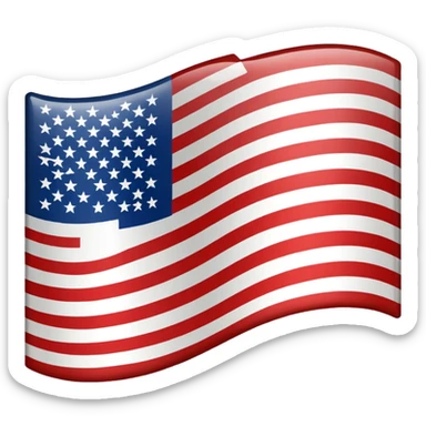 American Flag sticker