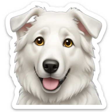 White swisse shepherd dog sticker