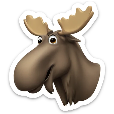 Moose in top gun sticker