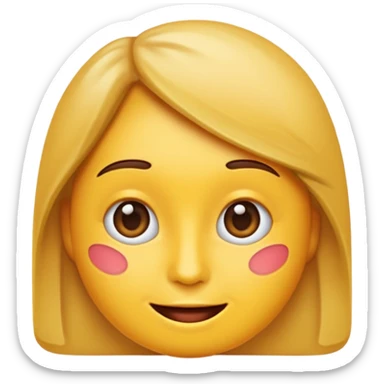 glückliche person als emoji im apple-stil, hält einen schokoriegel in der hand, fröhlicher gesichtsausdruck sticker
