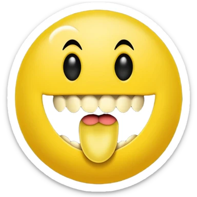 Pac-Man character, classic arcade style, yellow circle with open mouth, simple and bold sticker