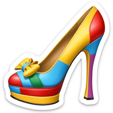 Moschino spam can design shoe art sticker