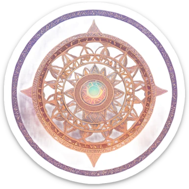 Mandala moon sticker