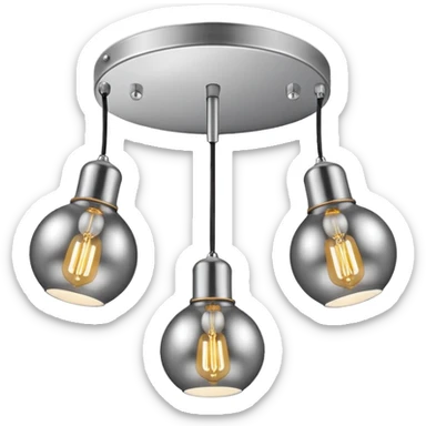 ceiling lamp 3 bulbd sticker