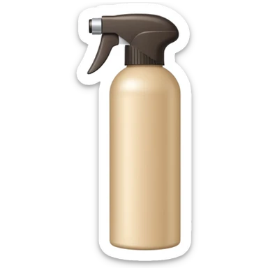 hair spray bottle beige sticker