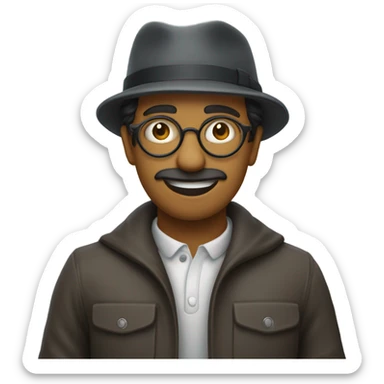 abraçando um esqueleto sticker