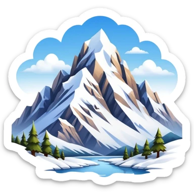 Beautiful mountains sticker