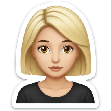 Tipos de rubio en mujer  con californianas cabello en de negro a rubio raíces negras sticker