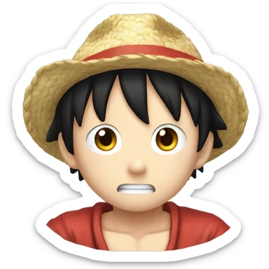 One pièce Luffy injured sticker