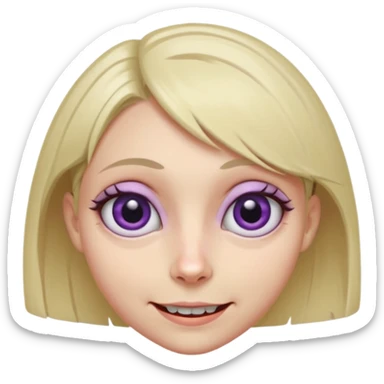 A female where the facial features are subtly distorted in impossible ways, unnatural eye color with veiny eyes, sickly skin texture combined with an unnatural creepy smile, liminal setting that feels wrong, uncanny eerie art style, extremely uncanny, scary femme fatale, bob cut, mole under eye sticker