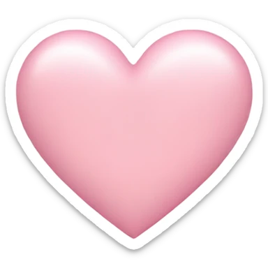 Light pink heart sticker
