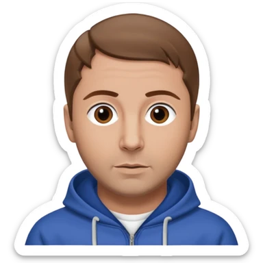 Terry Coldwell of east 17 with brown hair sticker