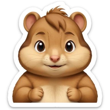 Chipmunk theodore from alvin and the chimpmunks VERY FAT sticker