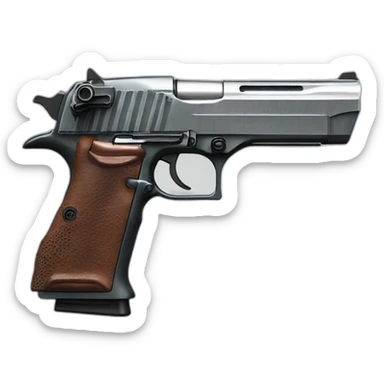 one high quality and detailed  desert eagle with exotic colors on it sticker