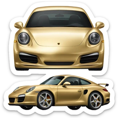 I want gold porshe sticker