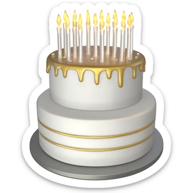 15 years cake sticker