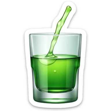 korean soju with shot glass sticker