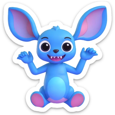 stitch from lilo & stitch sticker