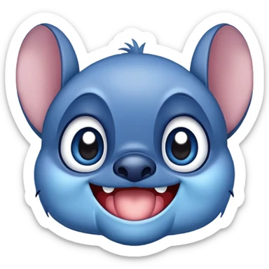 Stitch emoji from Lilo and stitch sticker