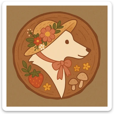 Give the Overwolf logo a cute cottagecore makeover sticker