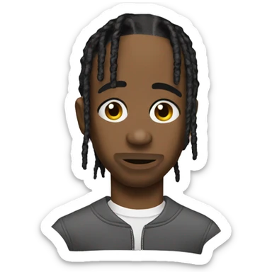 Create Travis Scott the rapper sticker