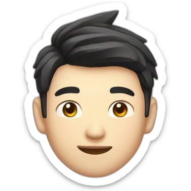 guo chen handsome asian guy sticker