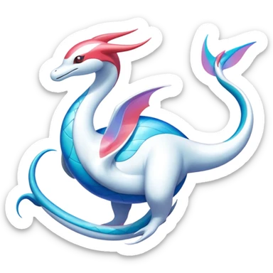 Dragonair-Latios-Milotic-Latias-Fakémon-hybrid-creature (full body)  sticker