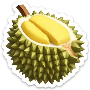 Durian fruit sticker