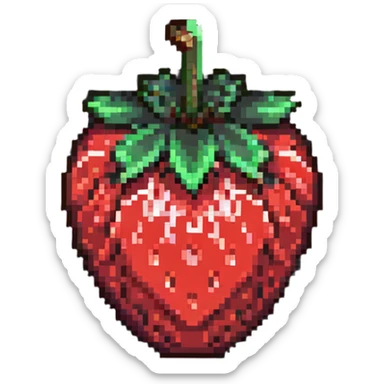 strawberry tanghulu sticker
