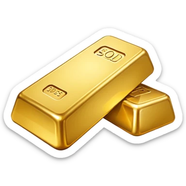gold bar with no writing on it sticker