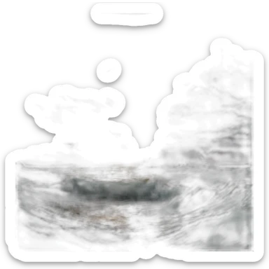 a matte painting of a storm at sea with sunset | trending on artstation | unreal engine sticker