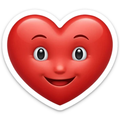 Heart emoji laughing  sticker