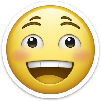 A person who laughs while crying sticker