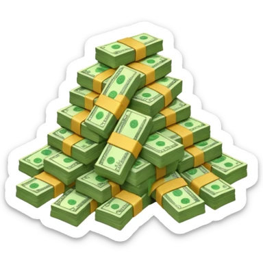 Lots of money sticker