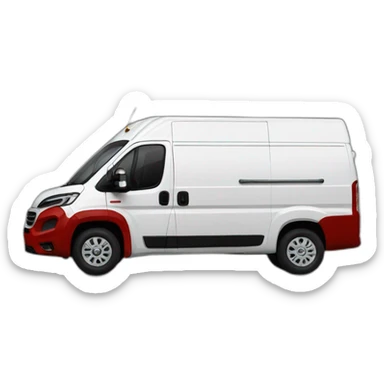 red fiat ducato sticker
