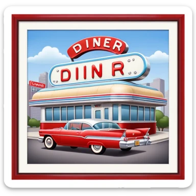 Lou Mitchell’s Diner Chicago sticker