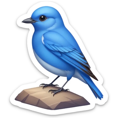 Mountain bluebird sticker