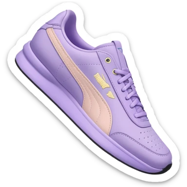 softfoam+pastel purple puma shoes sticker